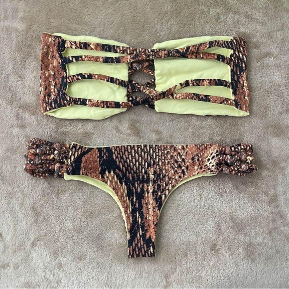 San Lorenzo Small Snake Print Bikini Set - Picture 3 of 12